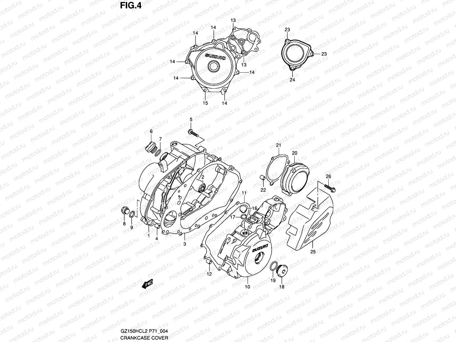 4 - CRANKCASE COVER