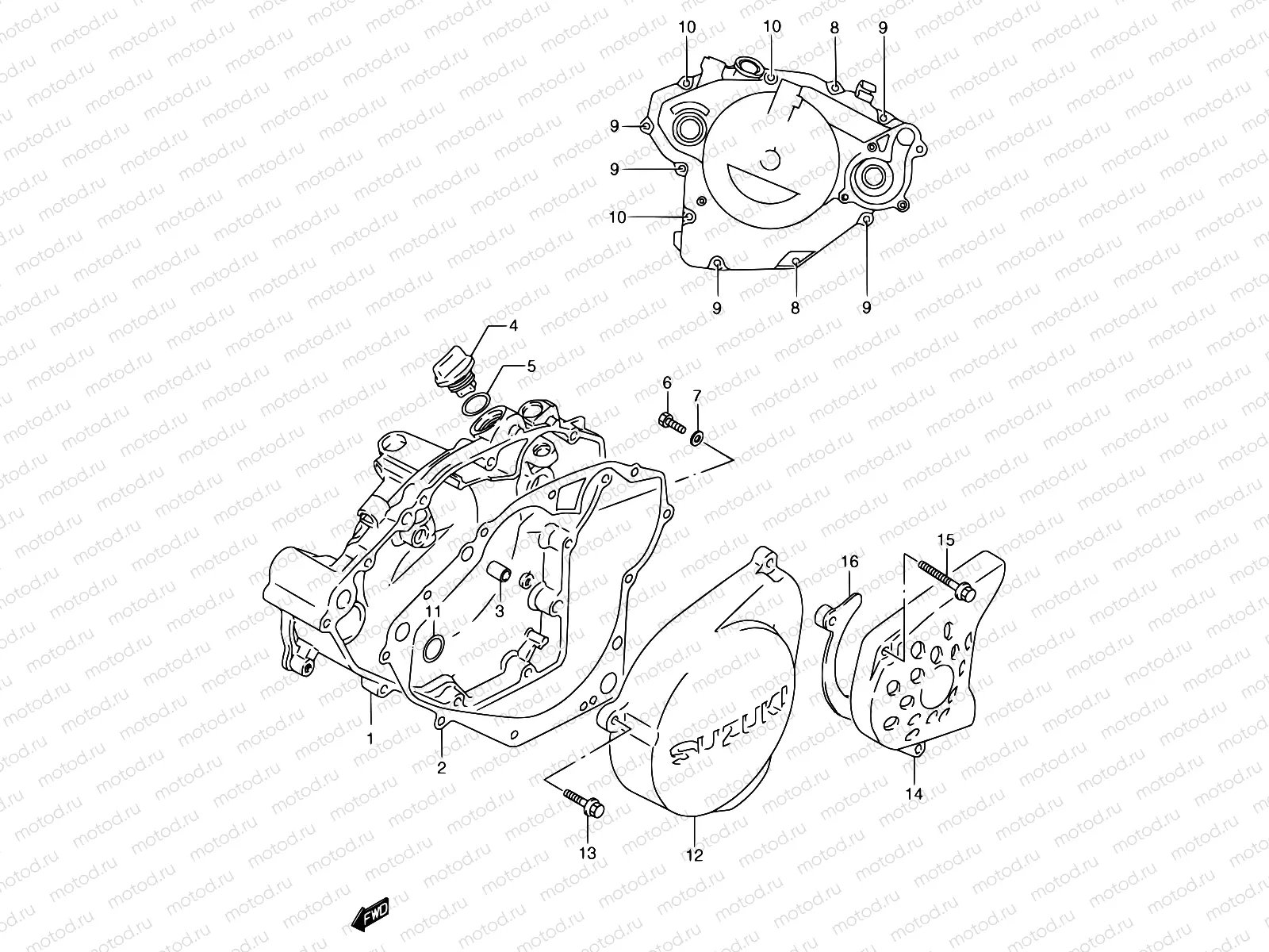 4 - CRANKCASE COVER