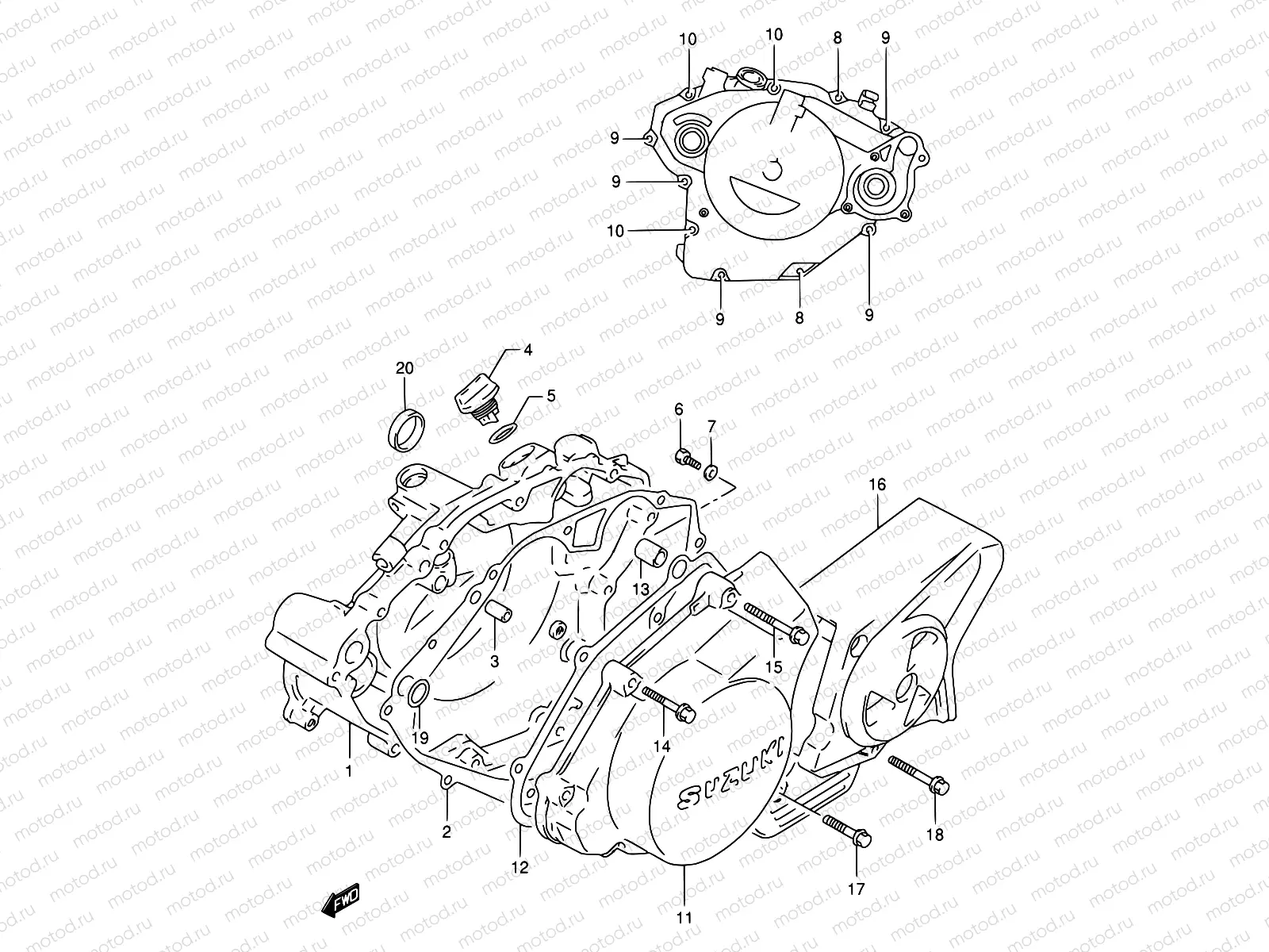 4 - CRANKCASE COVER