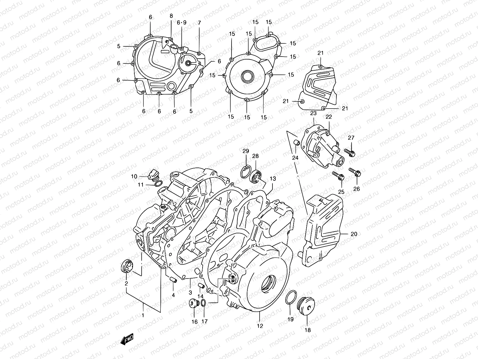 4 - CRANKCASE COVER