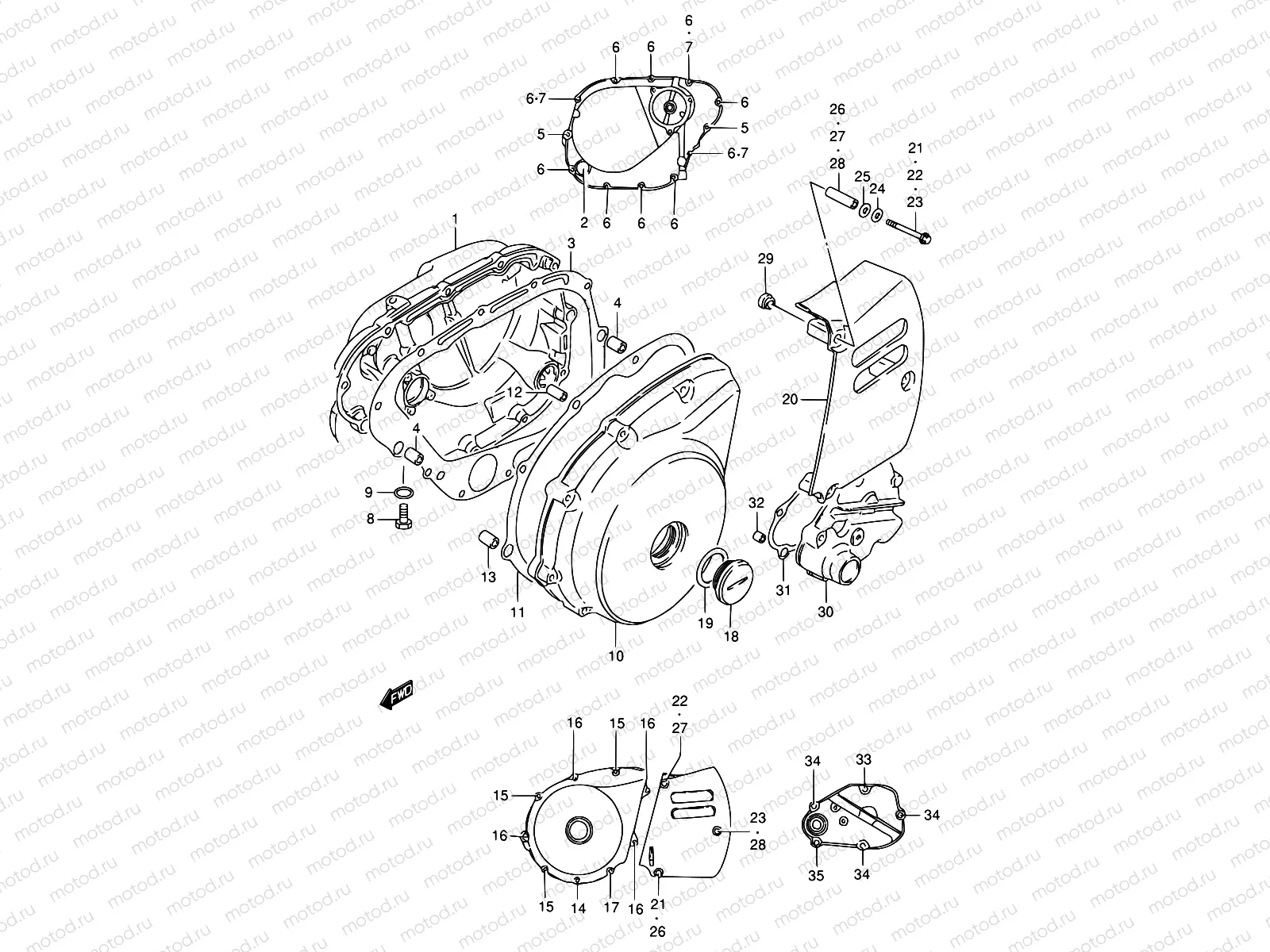 4 - CRANKCASE COVER