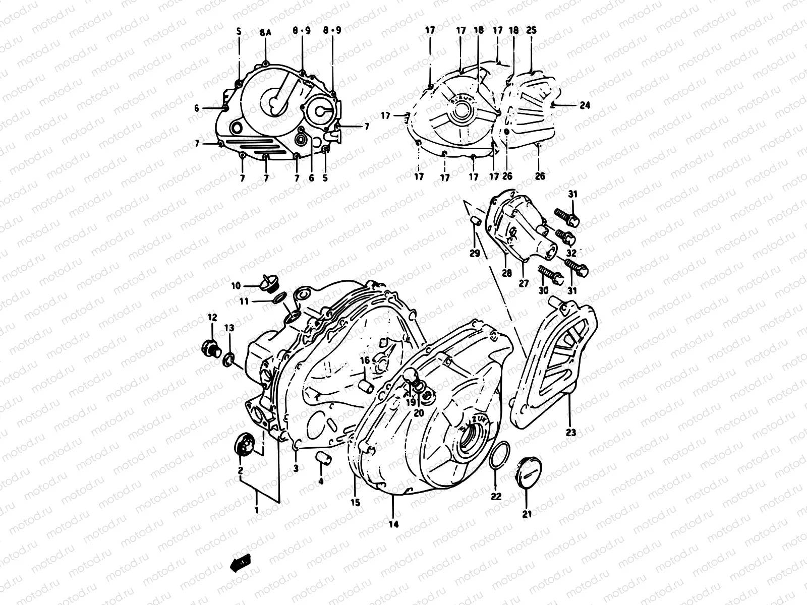 4 - CRANKCASE COVER