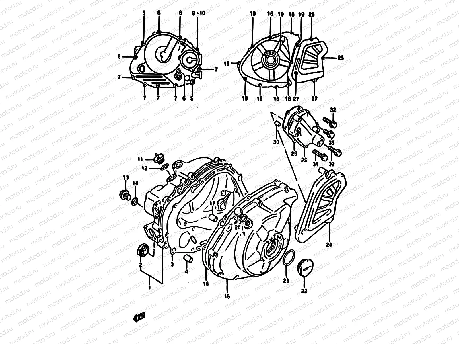4 - CRANKCASE COVER