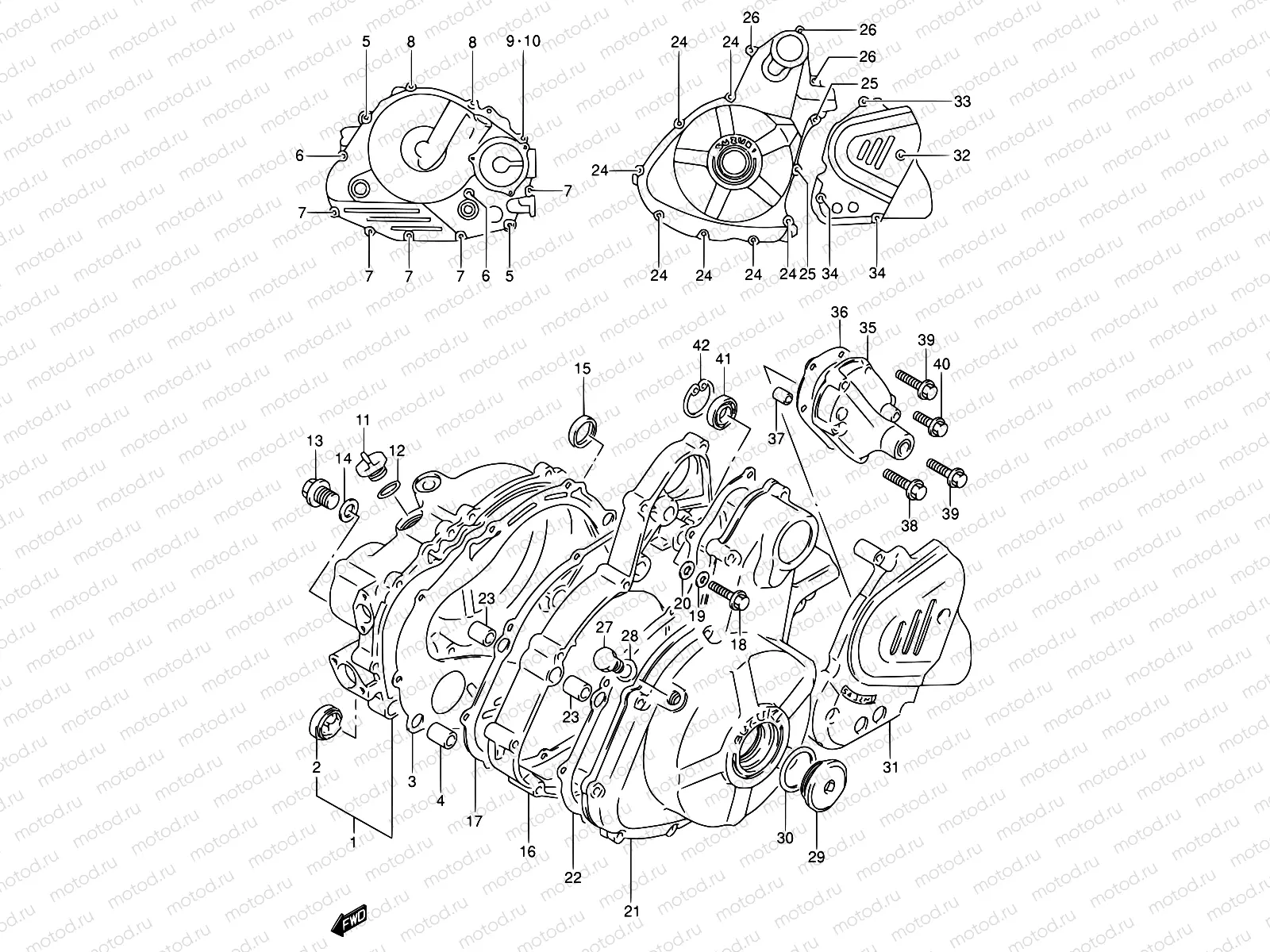 4 - CRANKCASE COVER