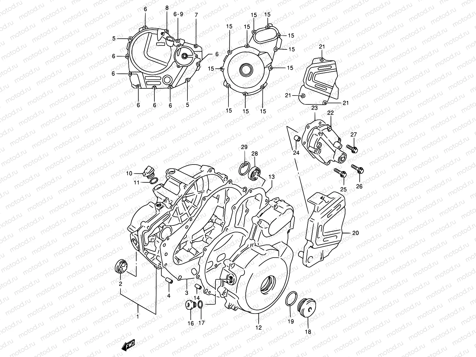 4 - CRANKCASE COVER