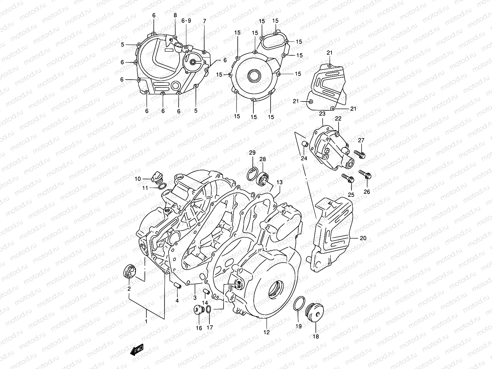 4 - CRANKCASE COVER