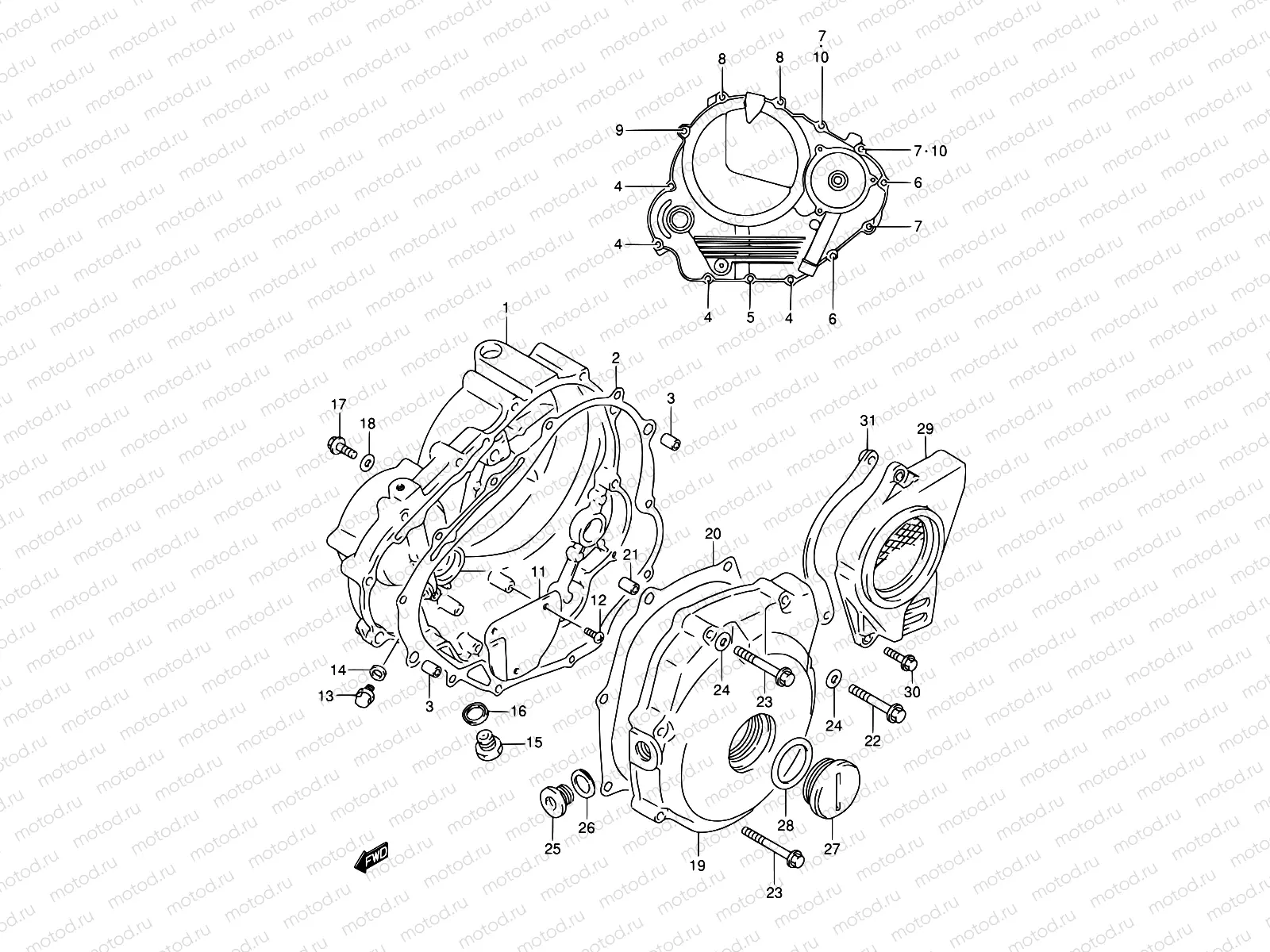 4 - CRANKCASE COVER