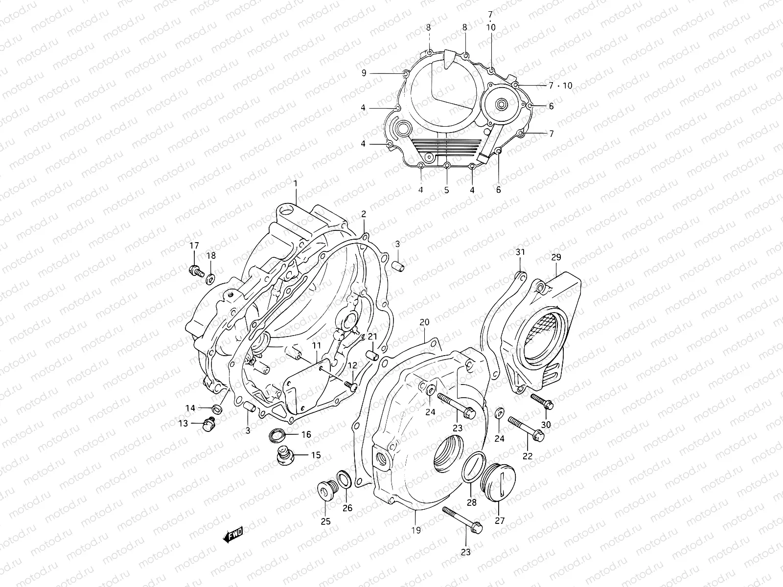 4 - CRANKCASE COVER