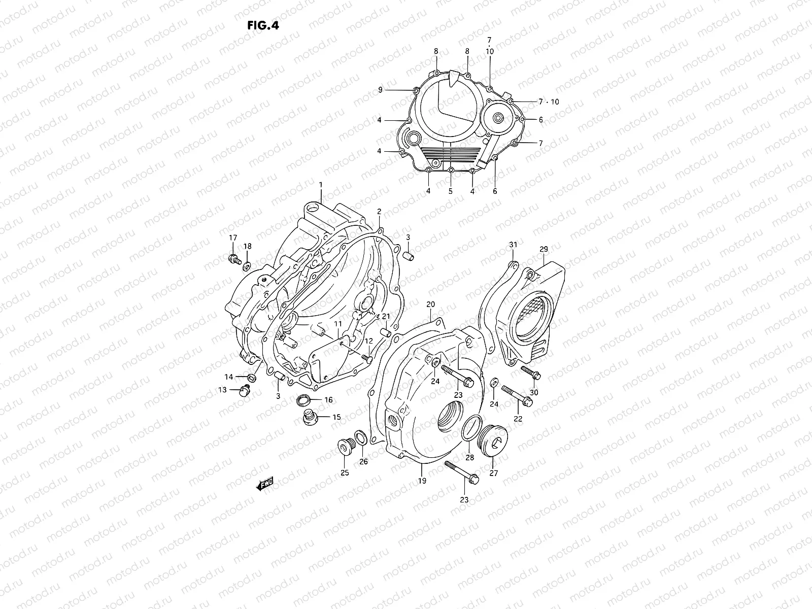 4 - CRANKCASE COVER