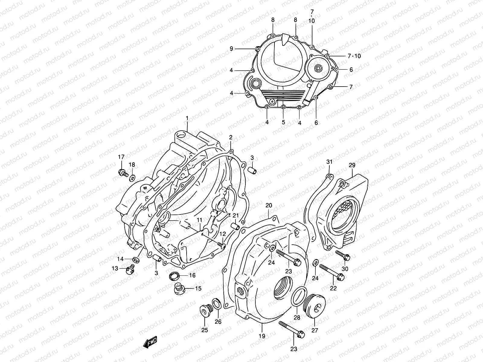 4 - CRANKCASE COVER