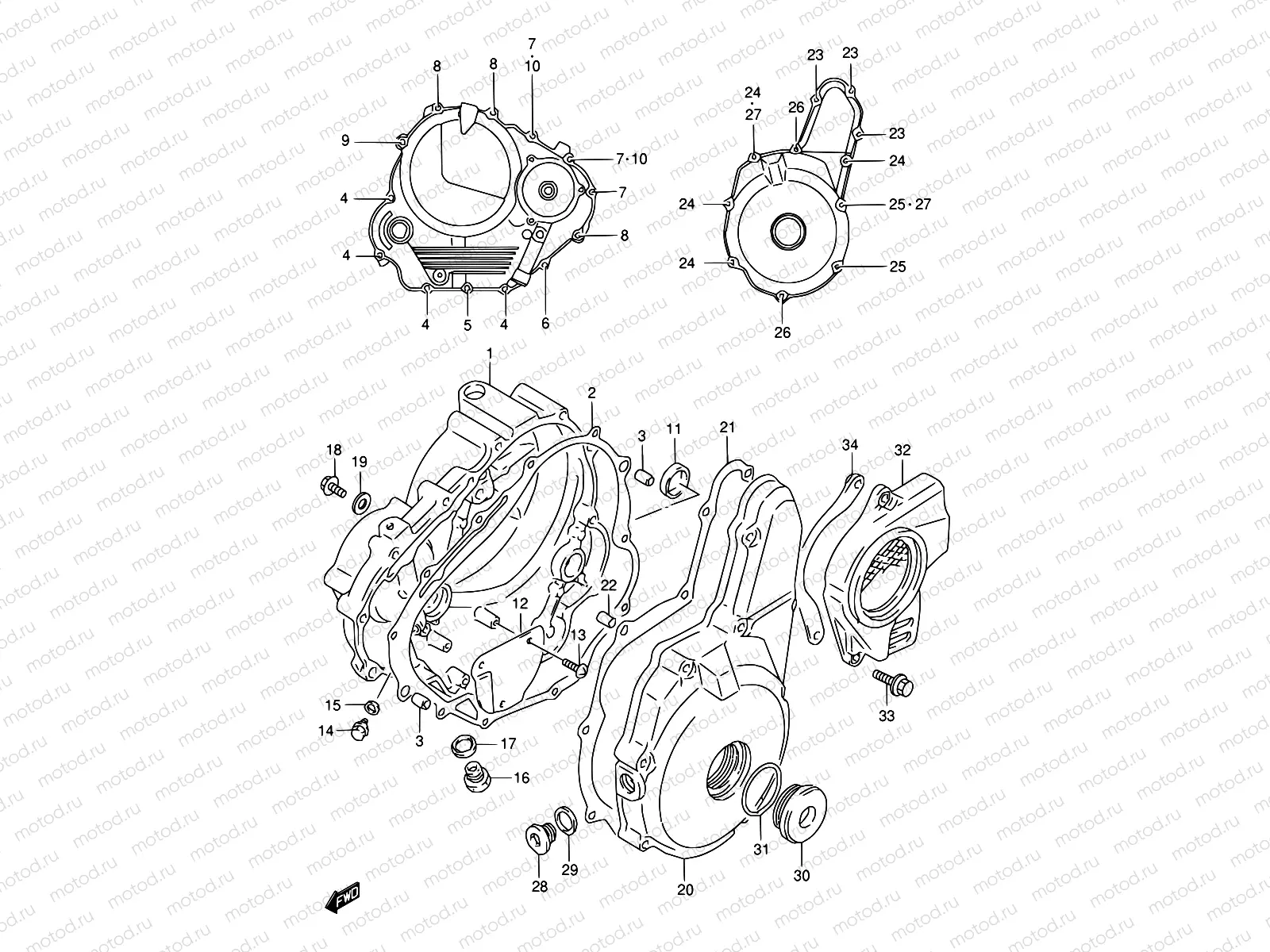 4 - CRANKCASE COVER
