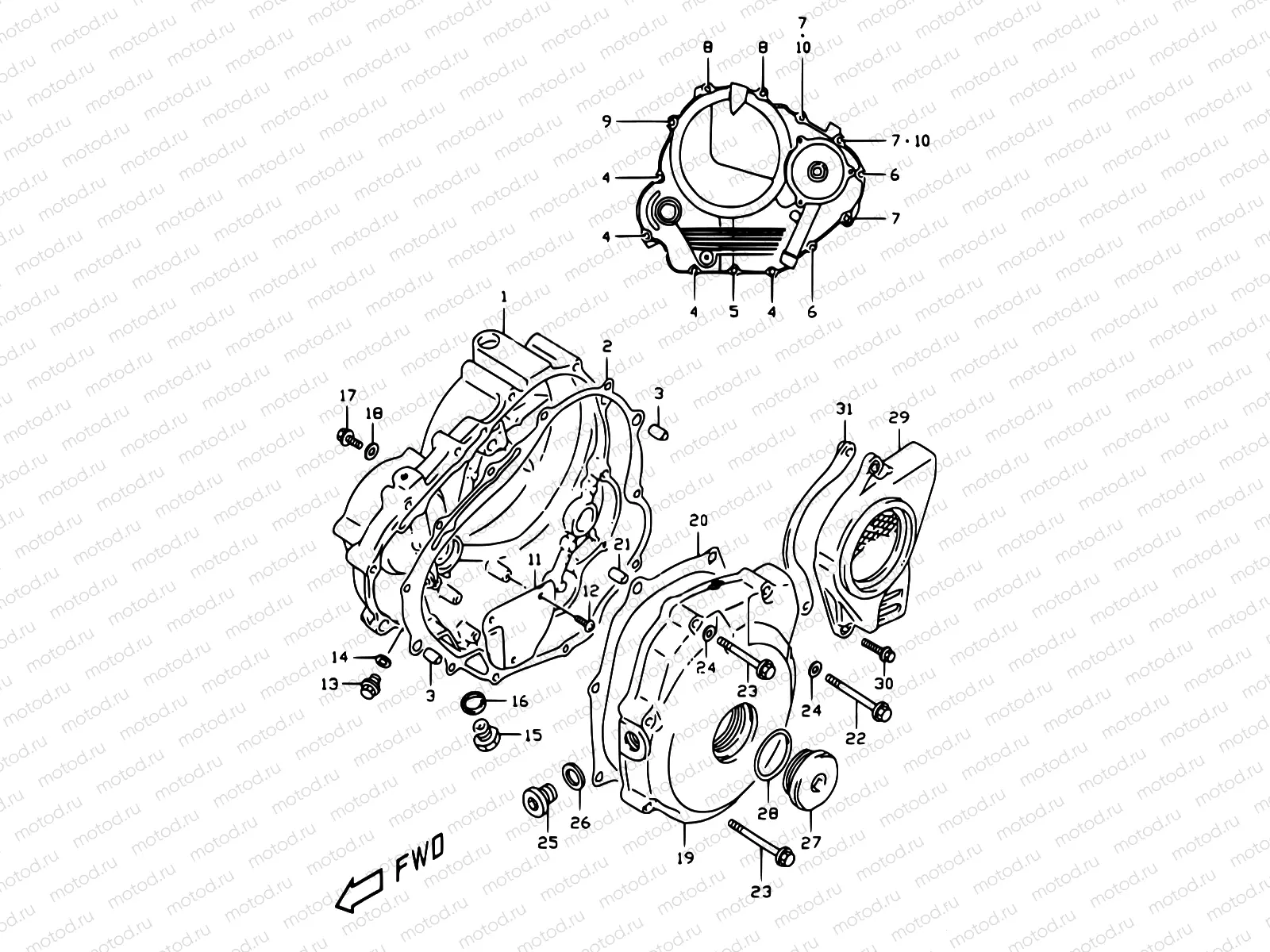 4 - CRANKCASE COVER