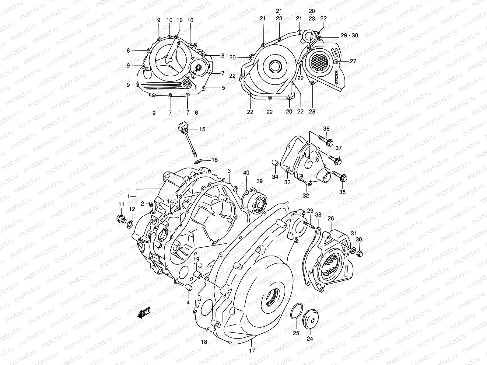 4 - CRANKCASE COVER