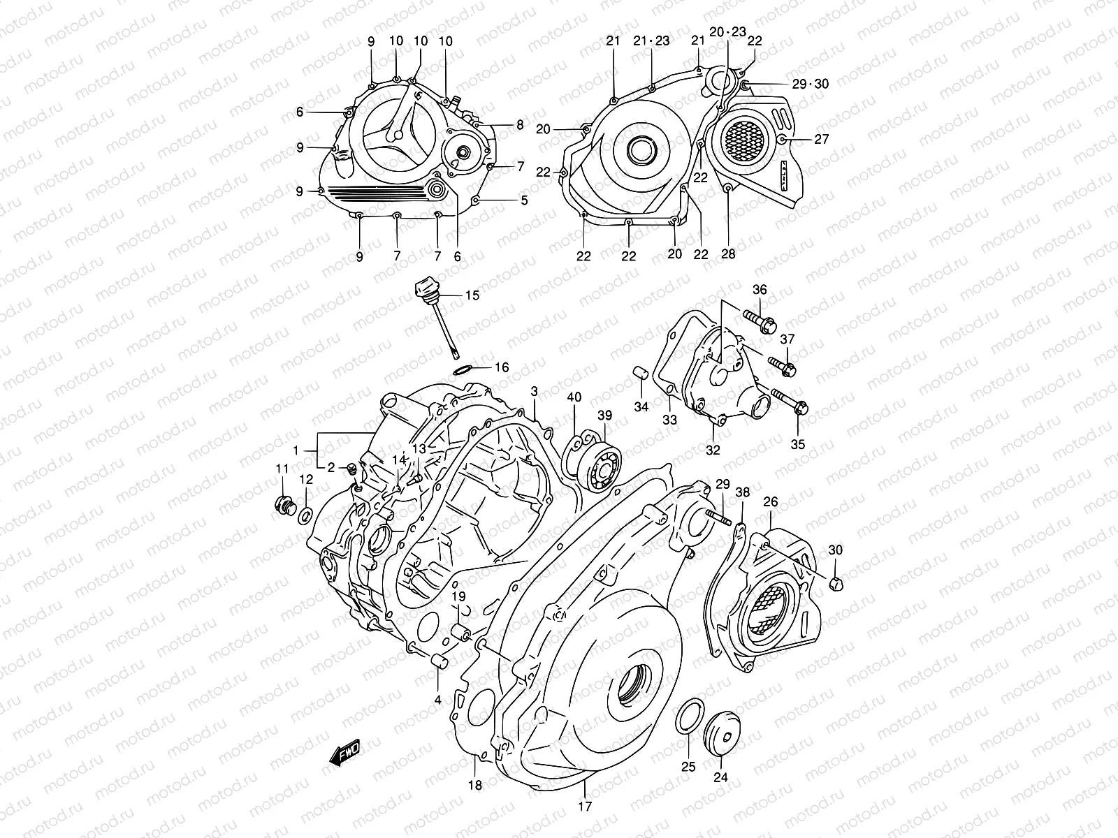 4 - CRANKCASE COVER