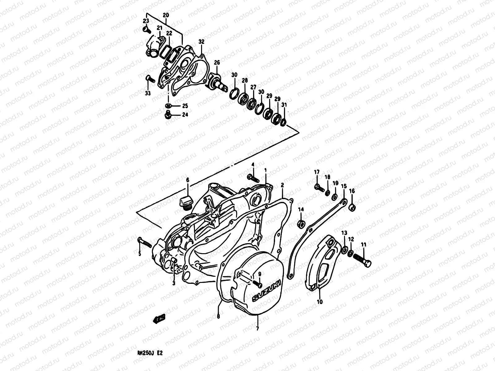 4 - CRANKCASE COVER-WATER PUMP