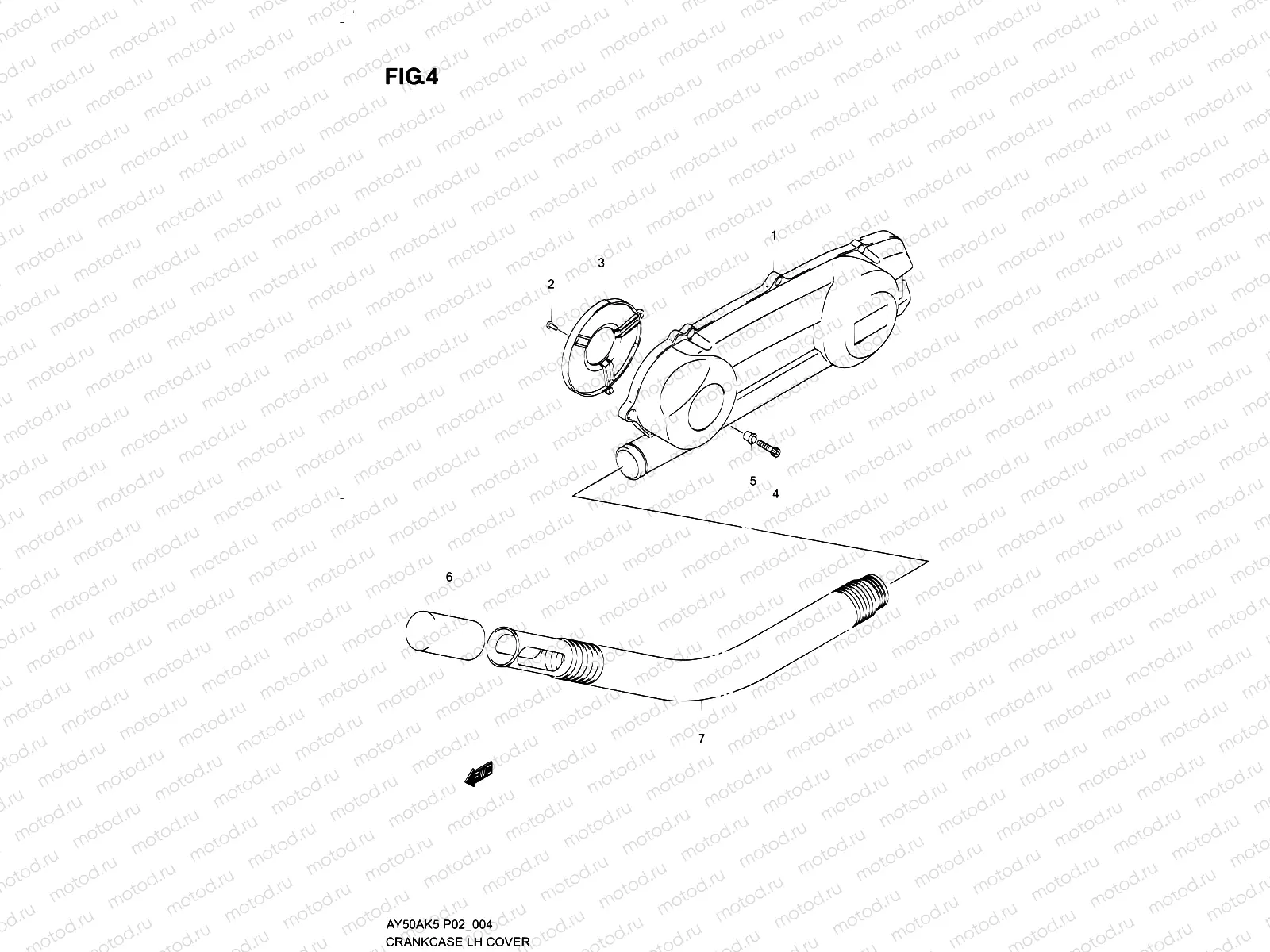 4 - CRANKCASE LH COVER