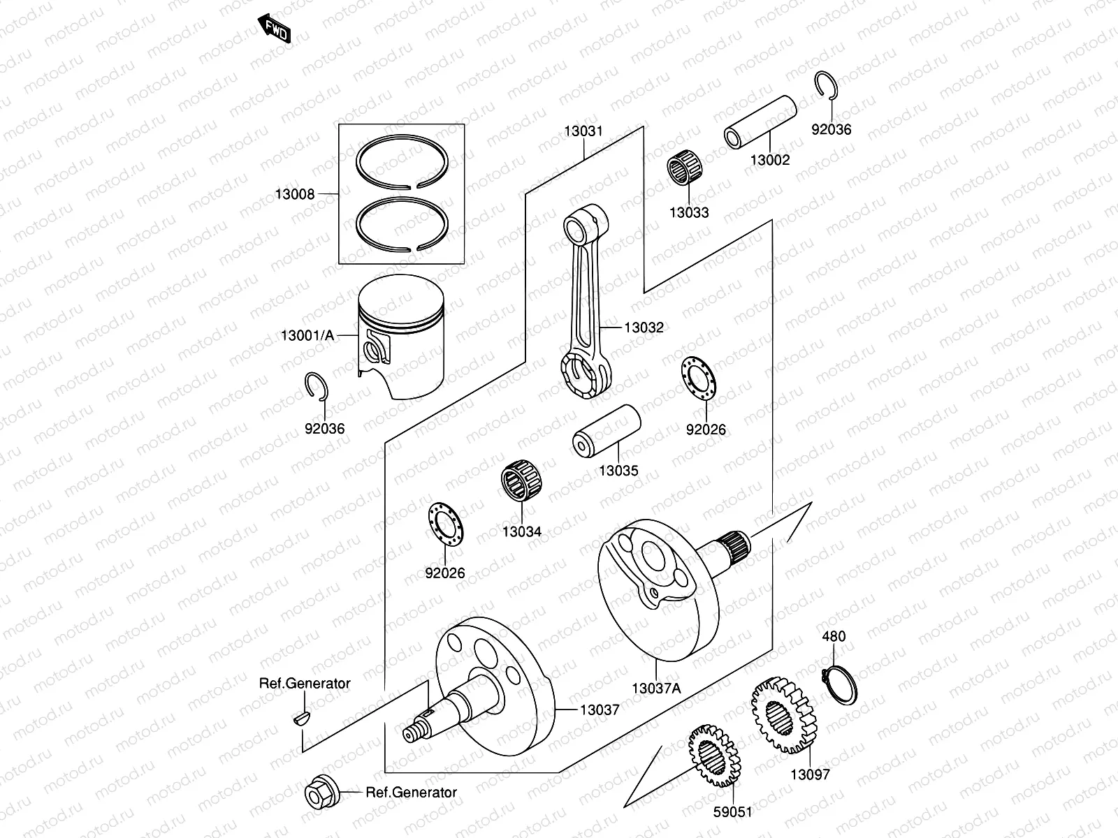 4 - CRANKSHAFT/PISTON