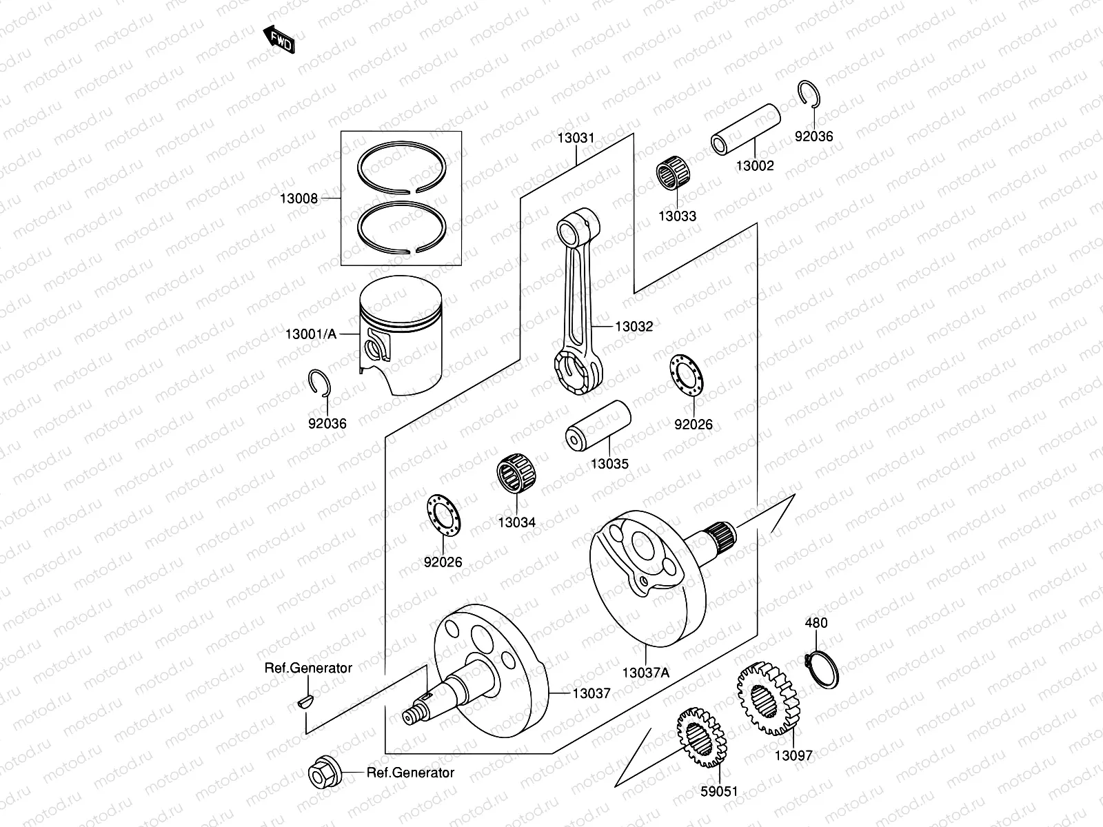 4 - CRANKSHAFT/PISTON