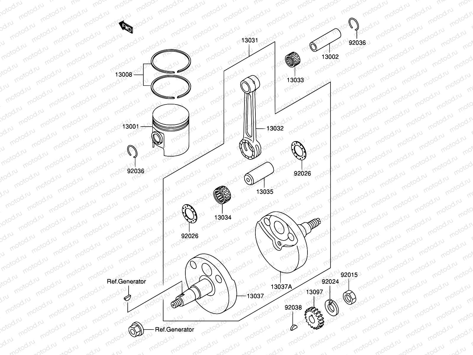 4 - CRANKSHAFT/PISTON