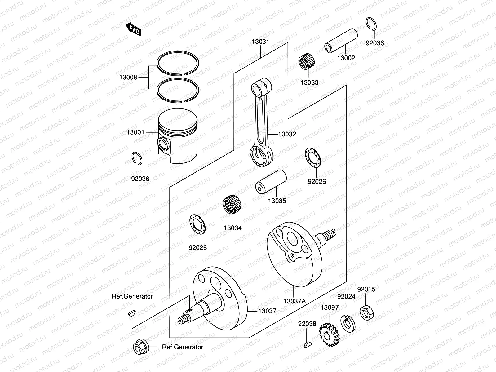 4 - CRANKSHAFT/PISTON