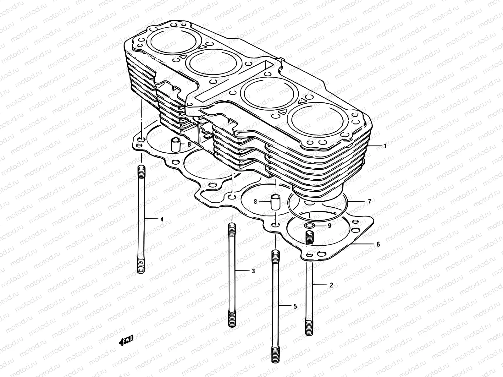4 - CYLINDER (E.NO.101425~)