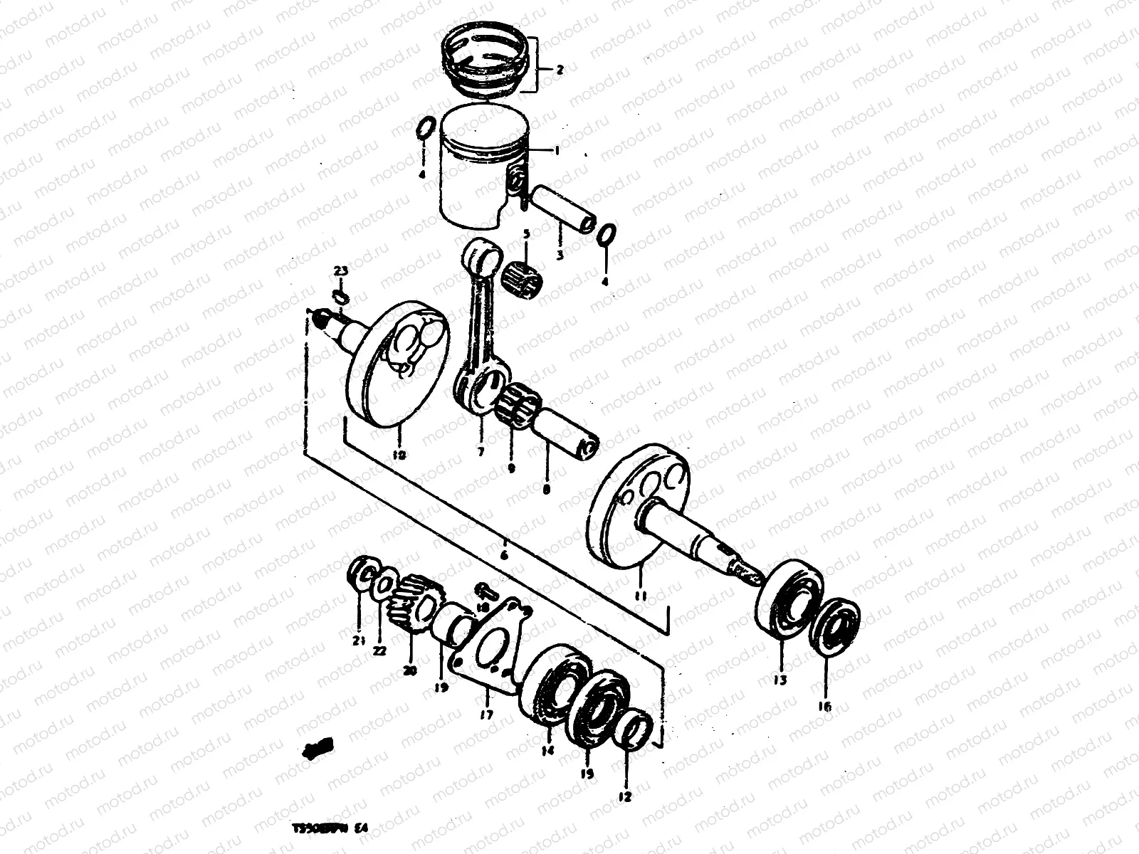4 - PISTON - CRANKSHAFT