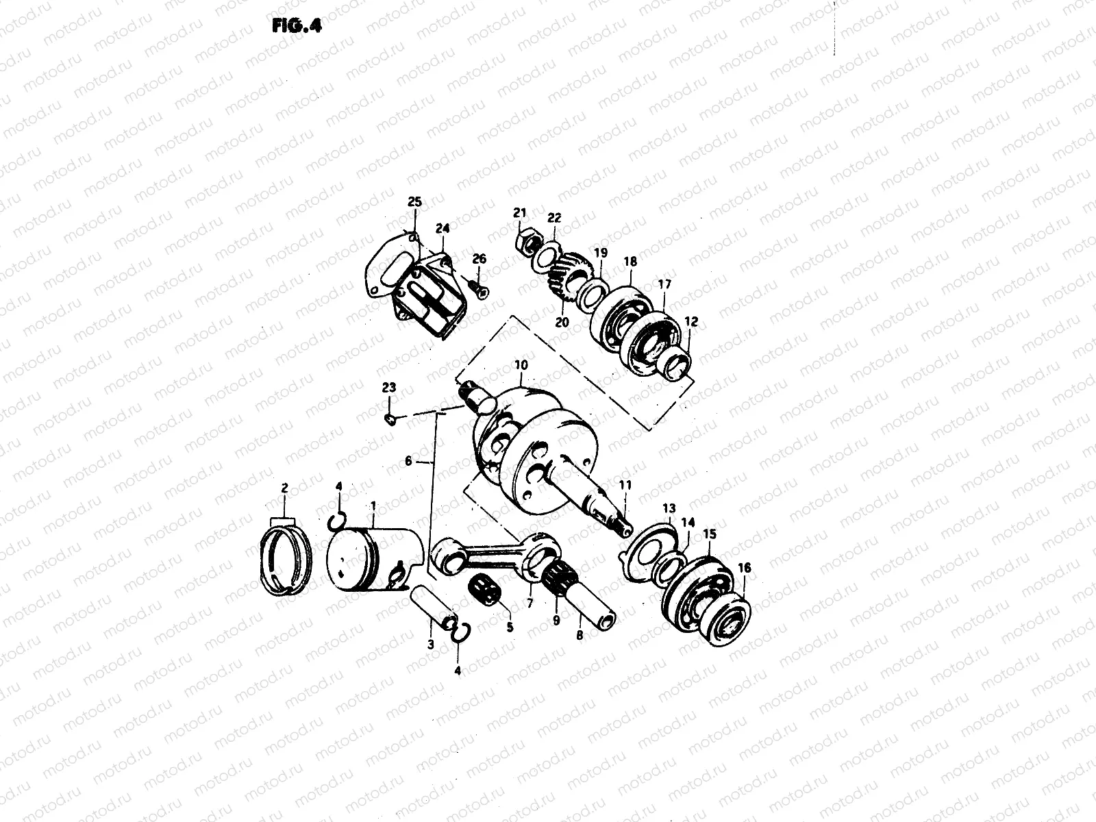 4 - PISTON - CRANKSHAFT