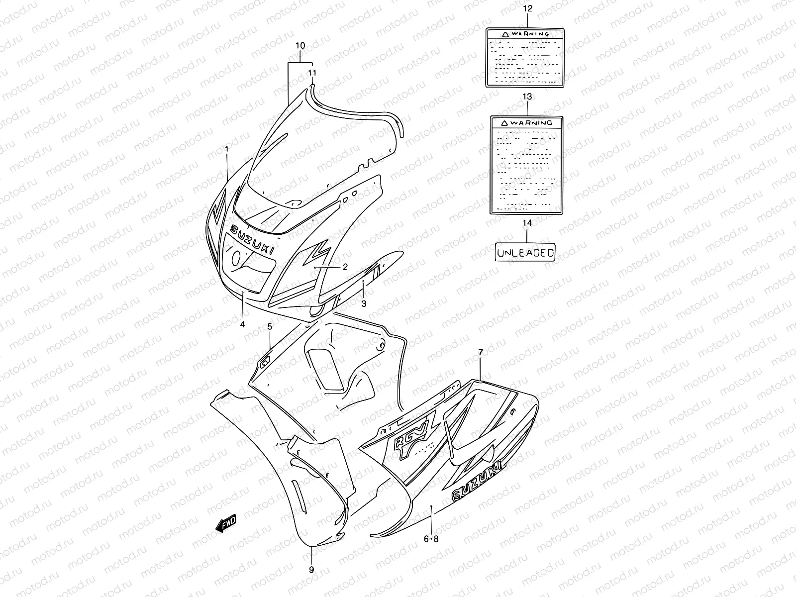 40 - COWLING  BODY (MODEL N L99)