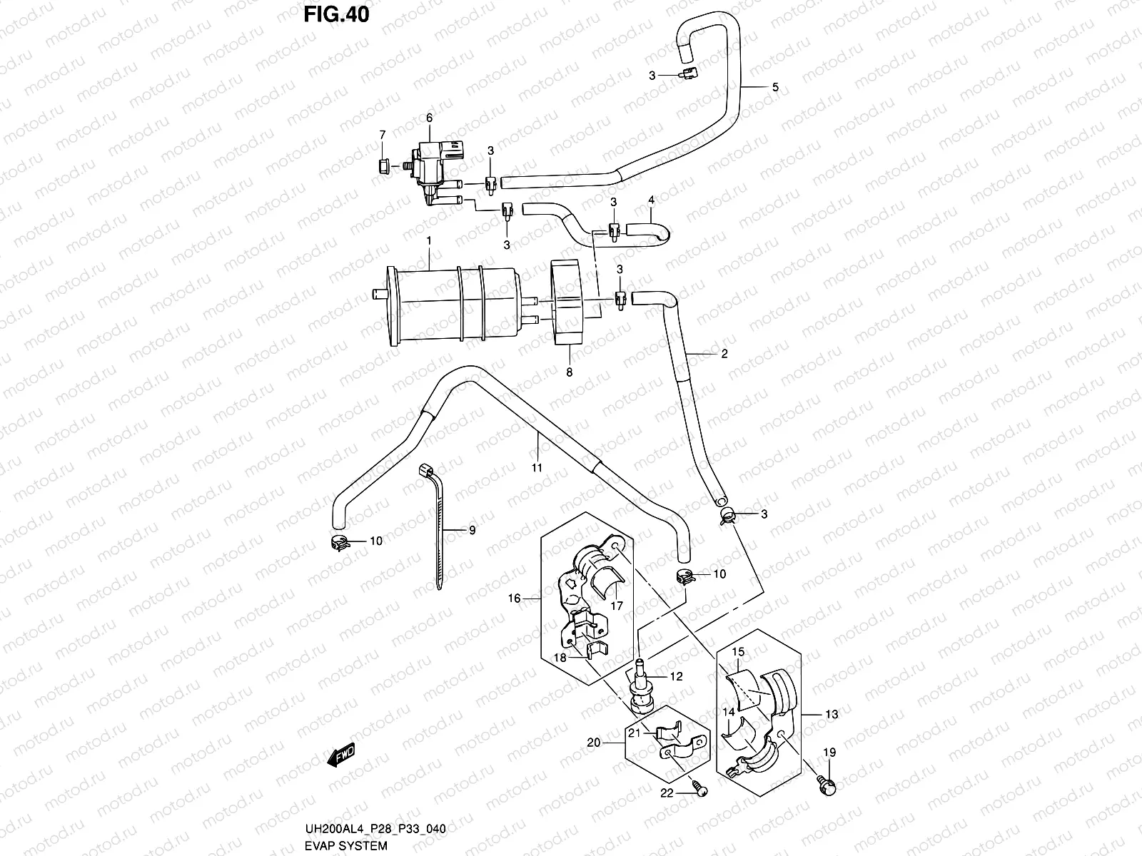 40 - EVAP SYSTEM (UH200AL4 P33)
