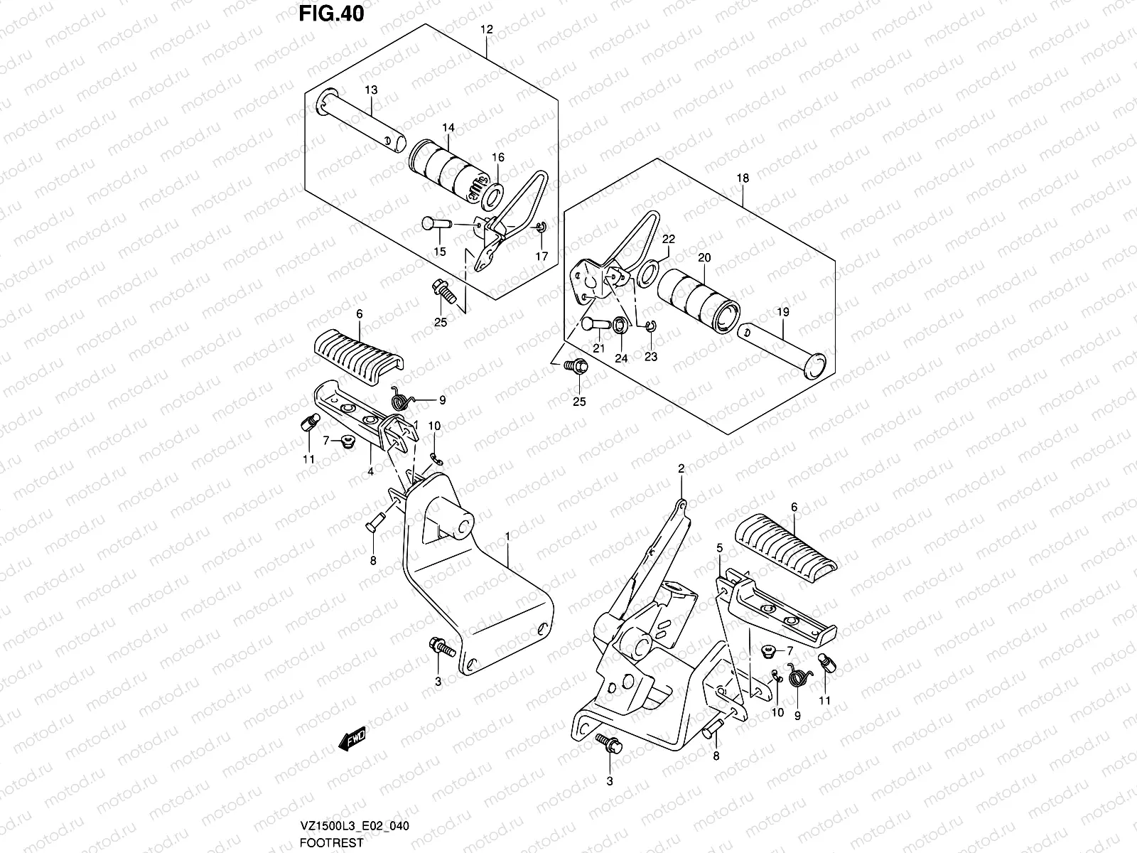 40 - FOOTREST