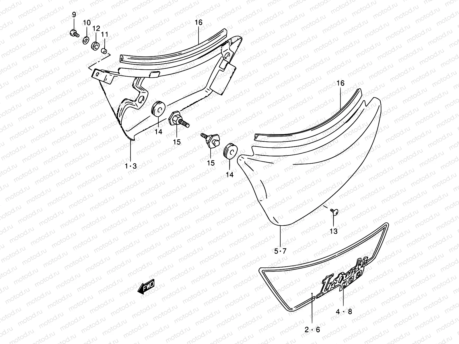 40 - FRAME COVER (MODEL N/P/R)