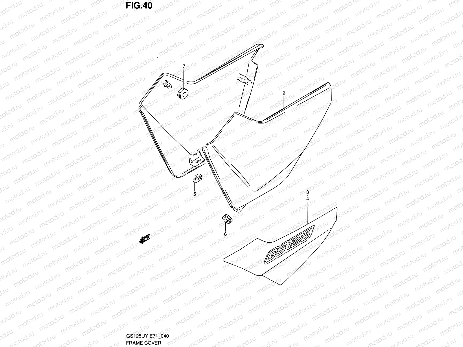 40 - FRAME COVER (MODEL X)