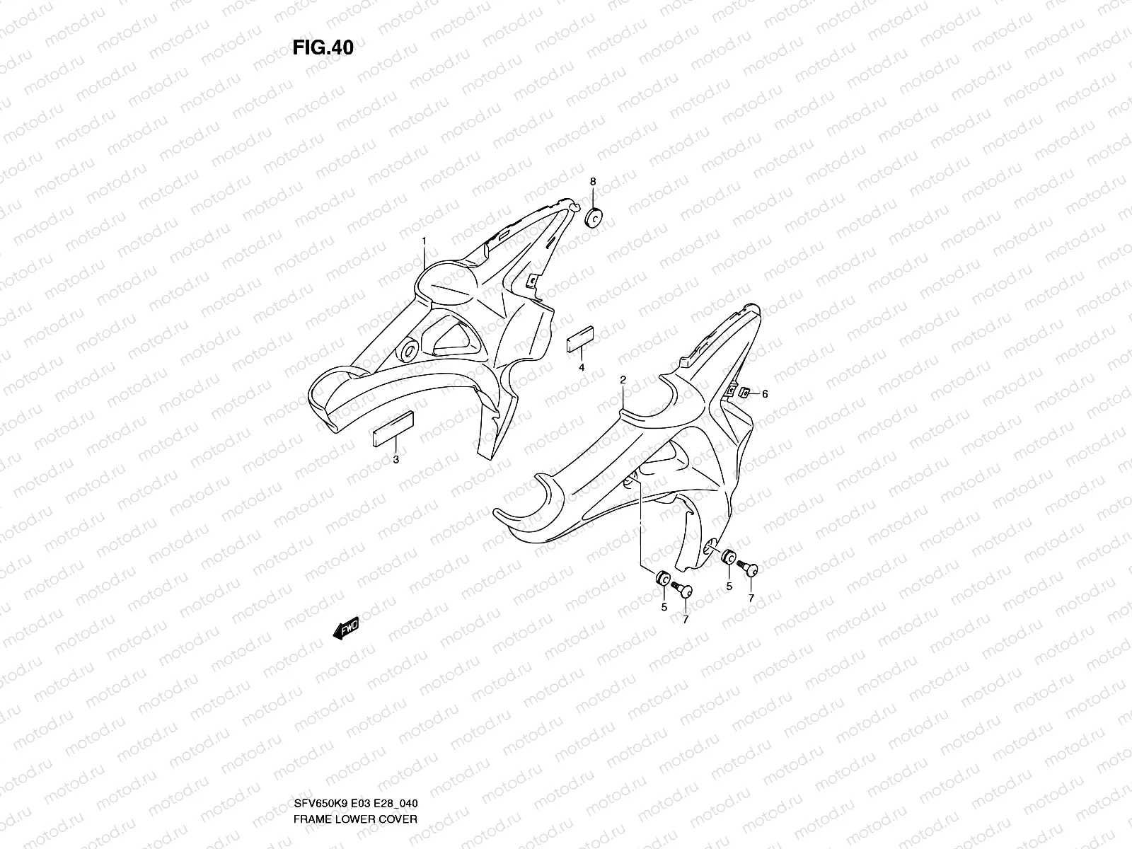 40 - FRAME LOWER COVER