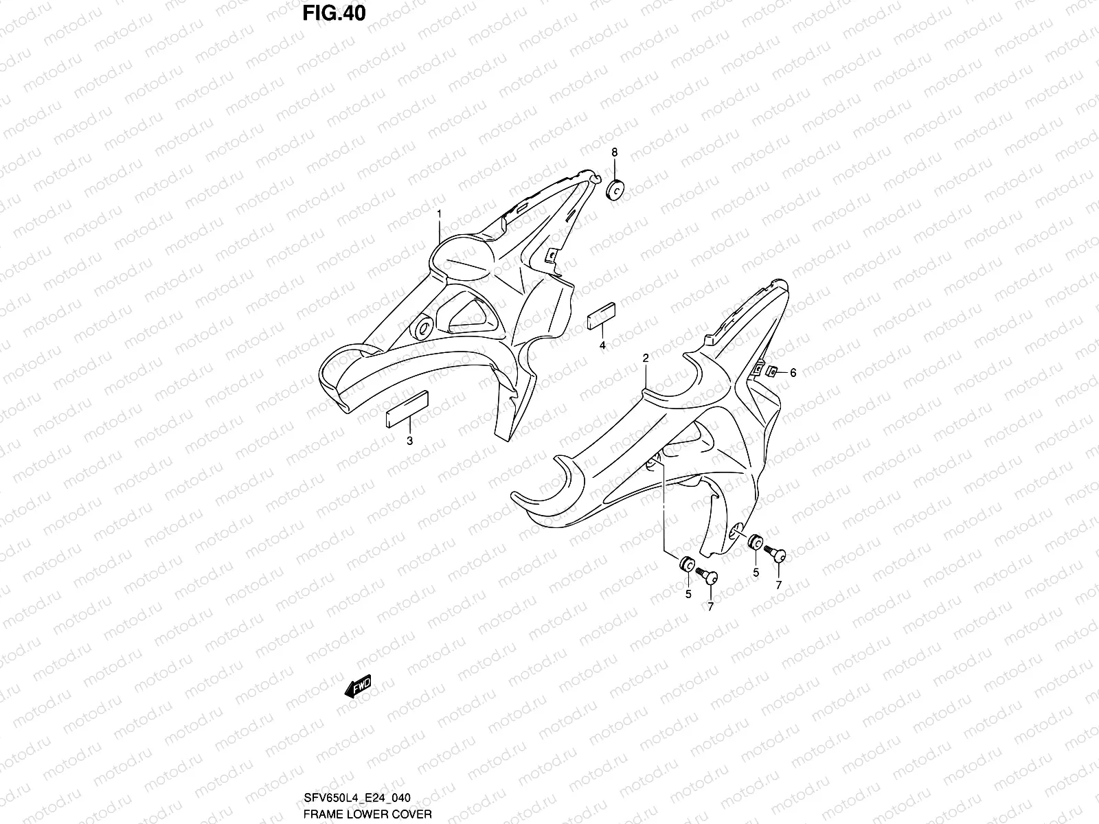 40 - FRAME LOWER COVER