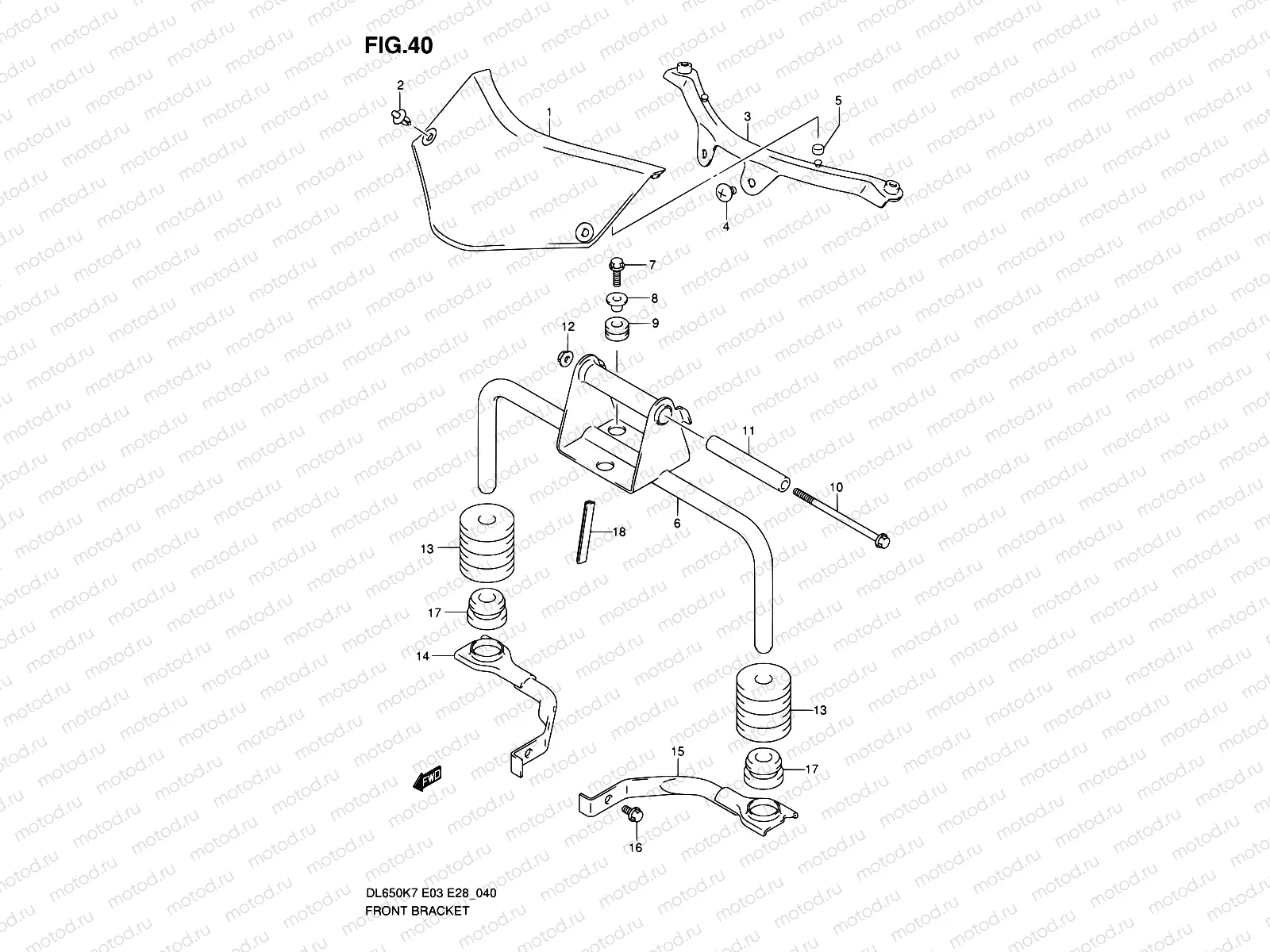 40 - FRONT BRACKET