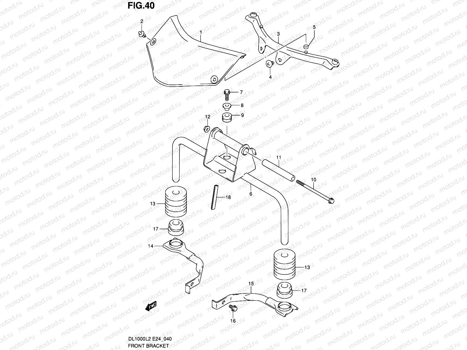 40 - FRONT BRACKET