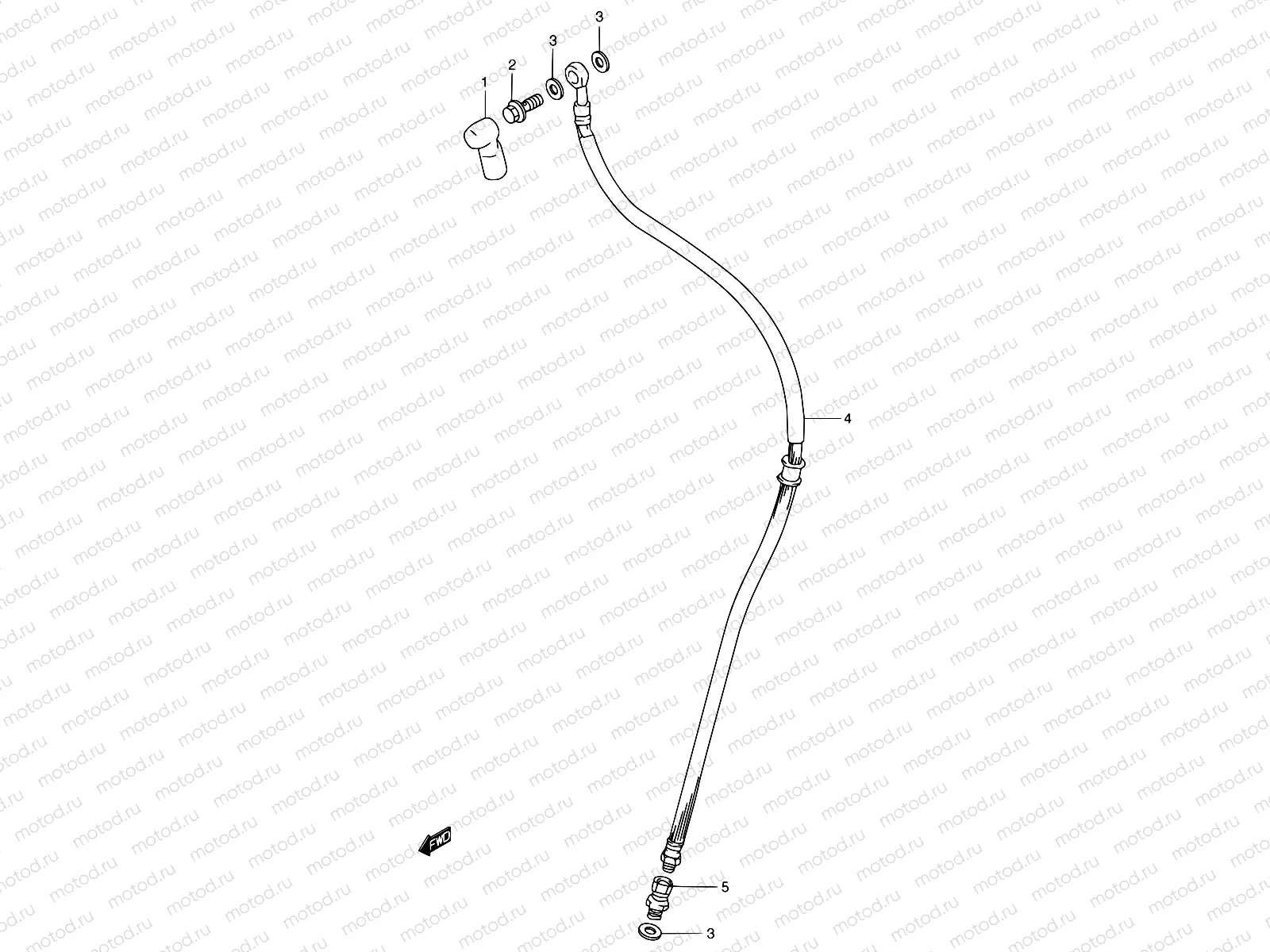 40 - FRONT BRAKE HOSE