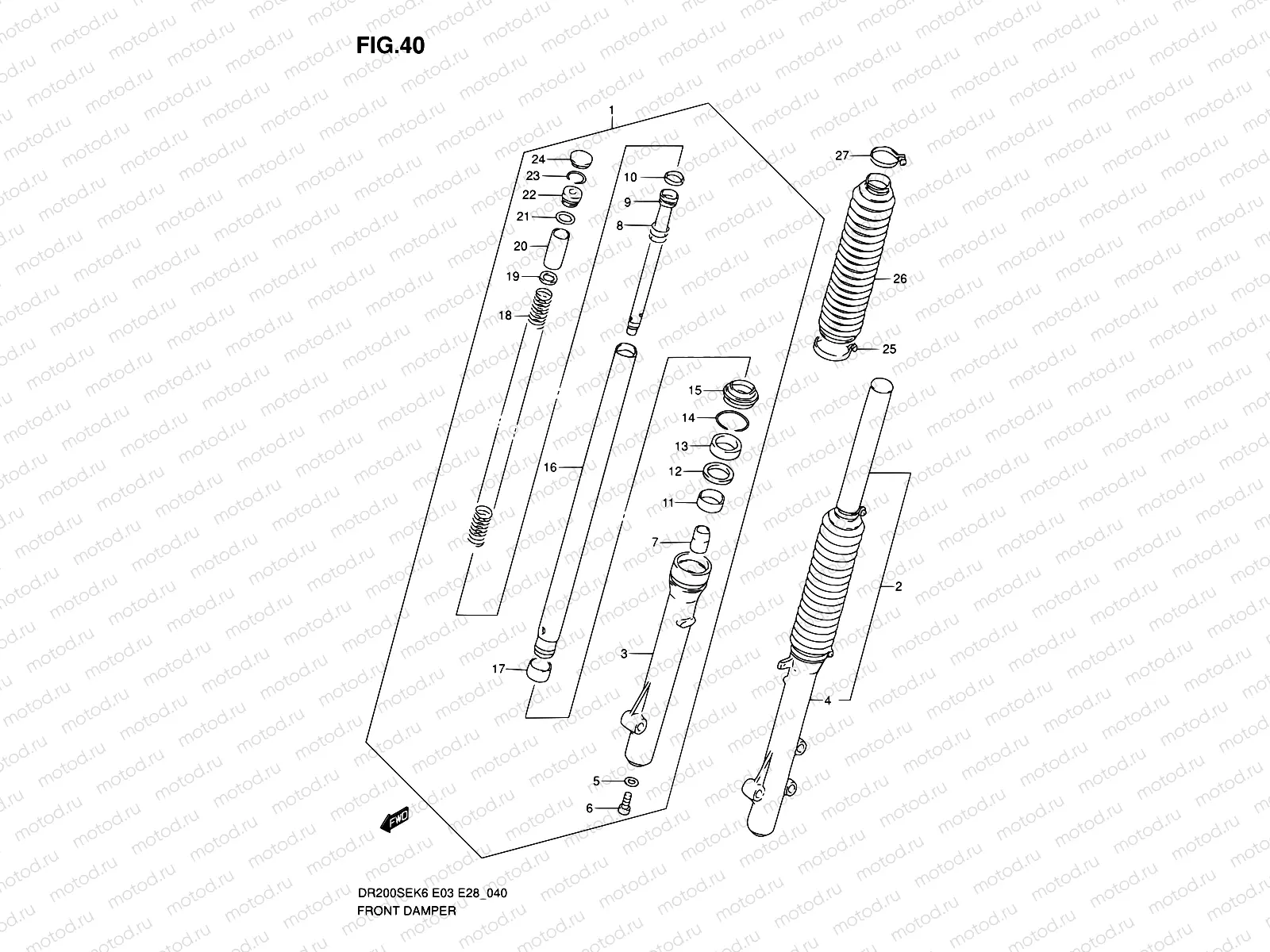 40 - FRONT DAMPER