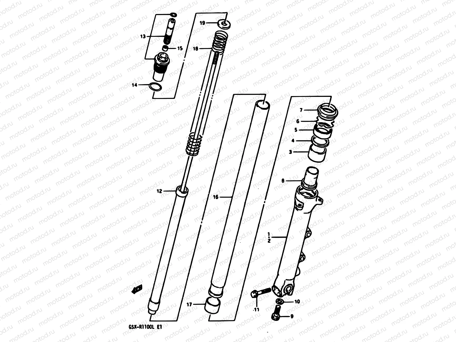40 - FRONT DAMPER (MODEL K)