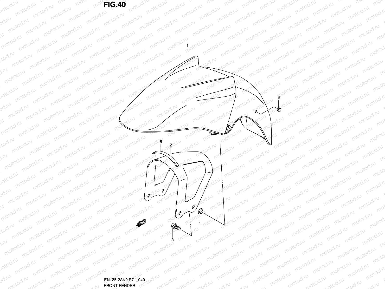 40 - FRONT FENDER