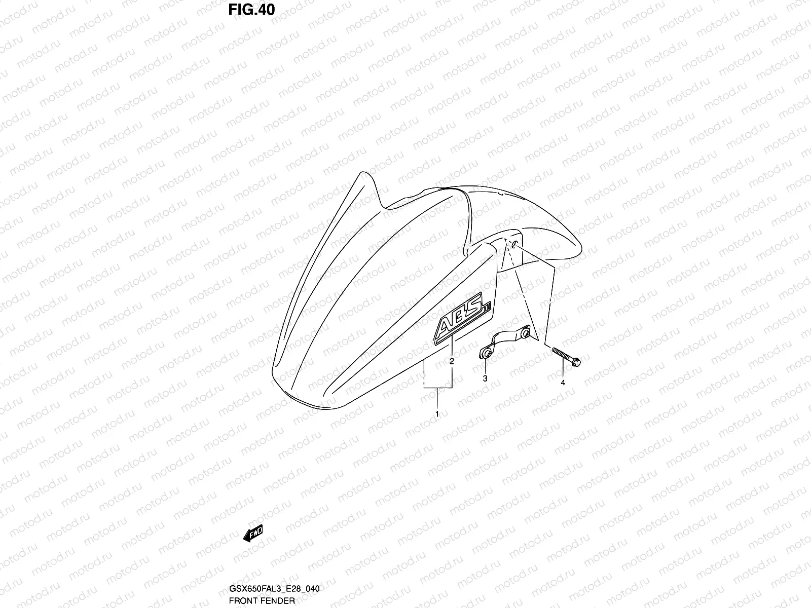 40 - FRONT FENDER
