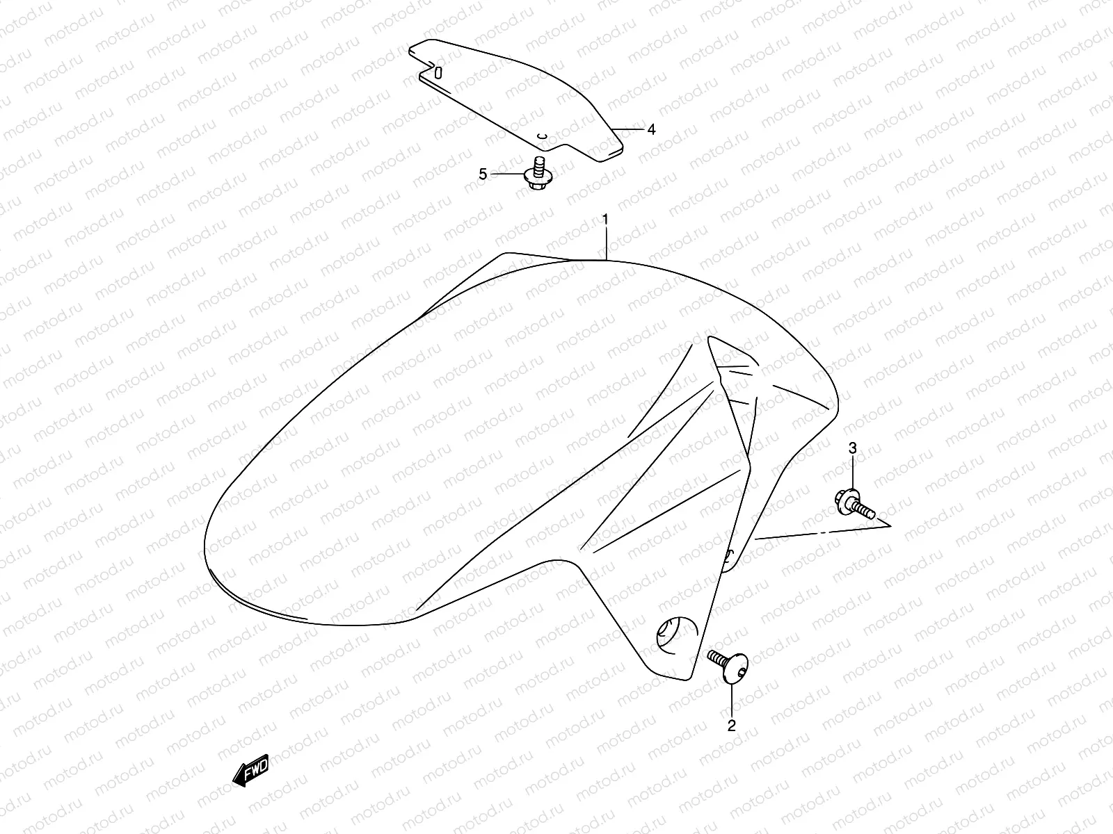 40 - FRONT FENDER (MODEL K3)