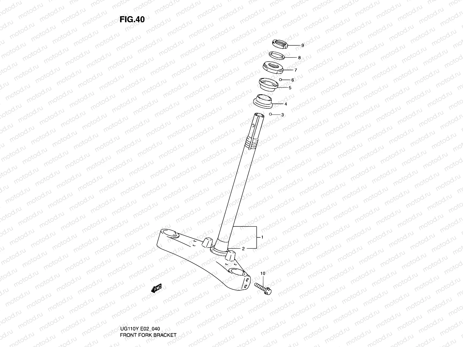 40 - FRONT FORK BRACKET