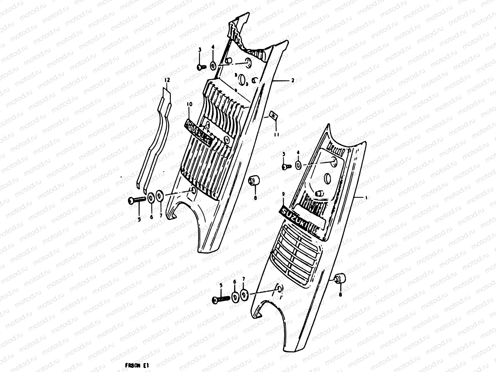 40 - FRONT FORK COVER