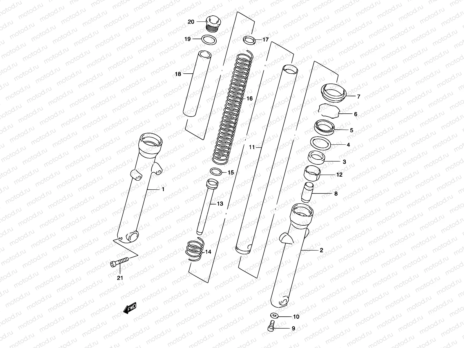 40 - FRONT FORK DAMPER