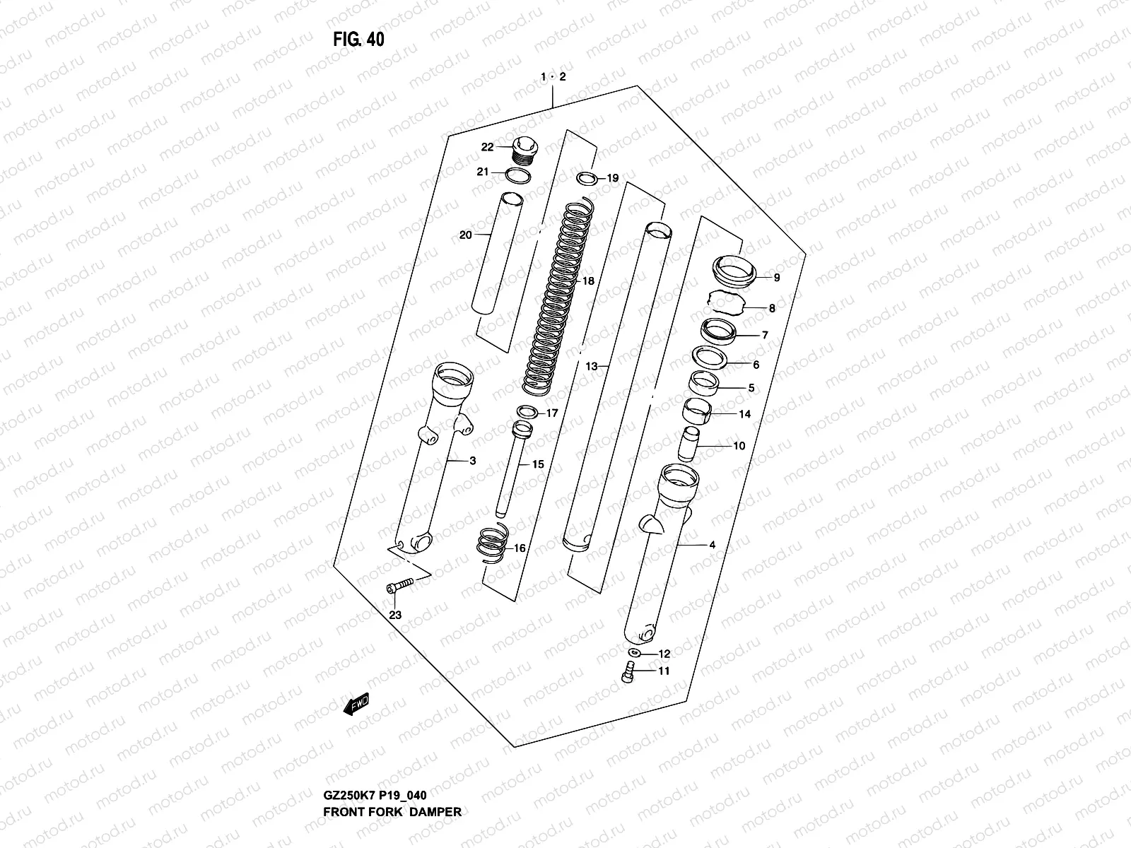 40 - FRONT FORK DAMPER