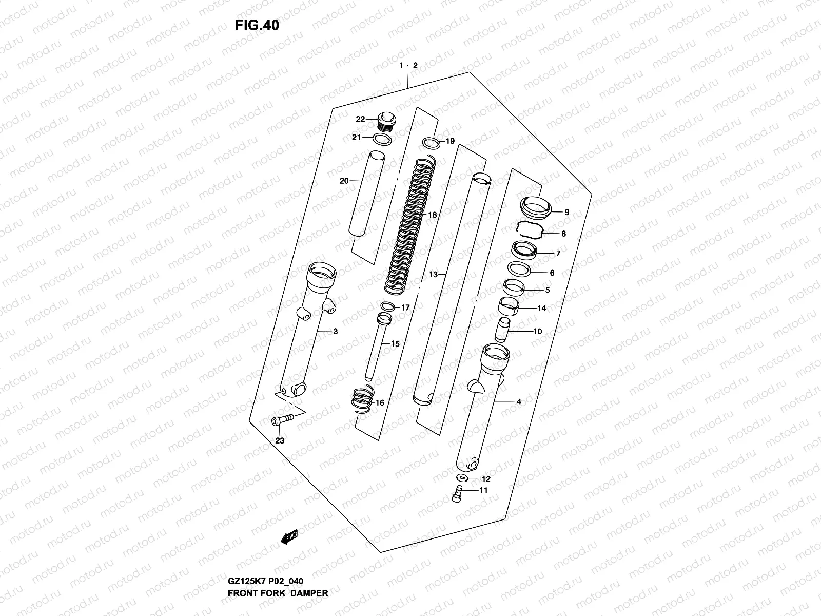 40 - FRONT FORK DAMPER