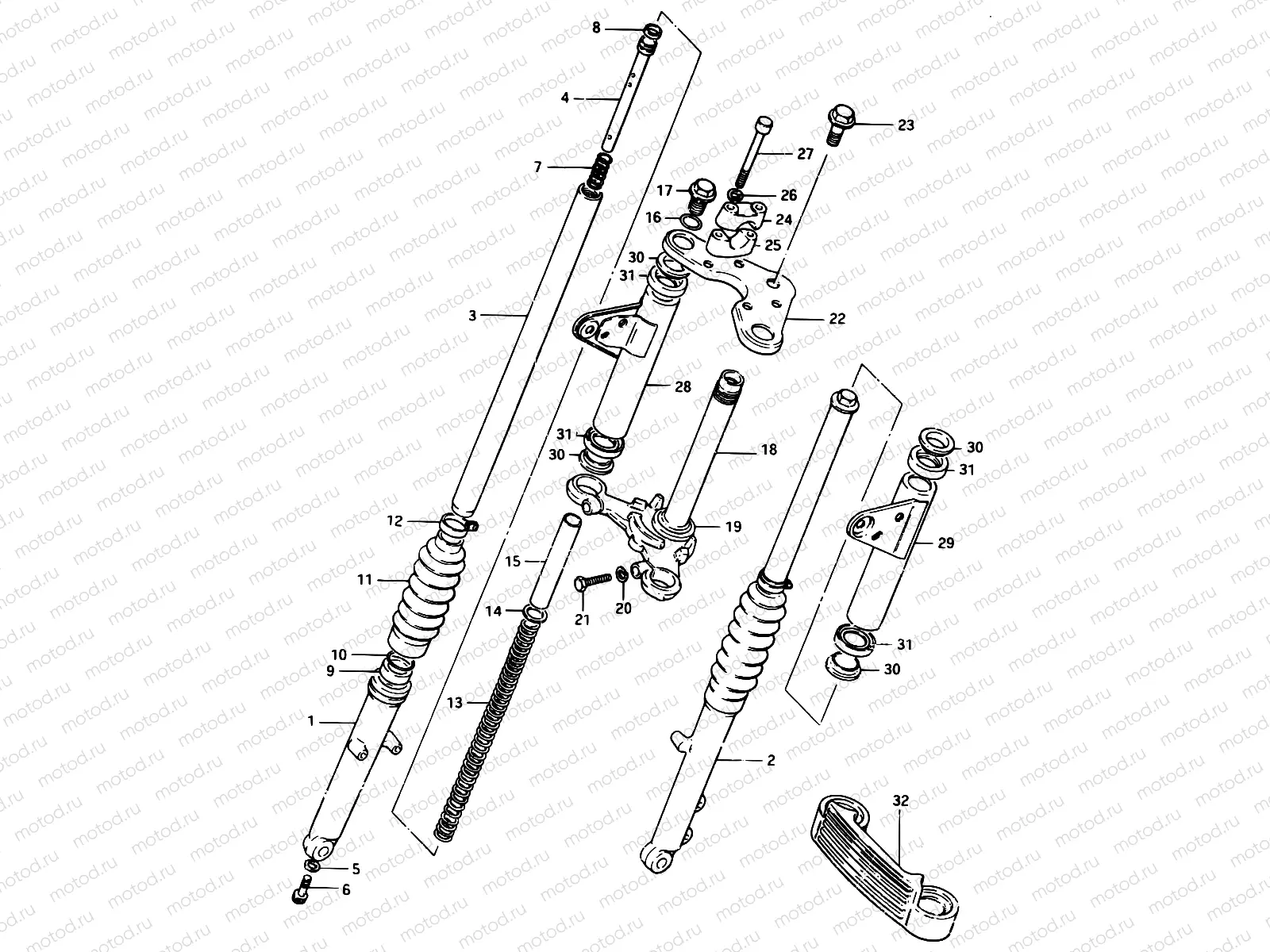 40 - FRONT FORK (E41)