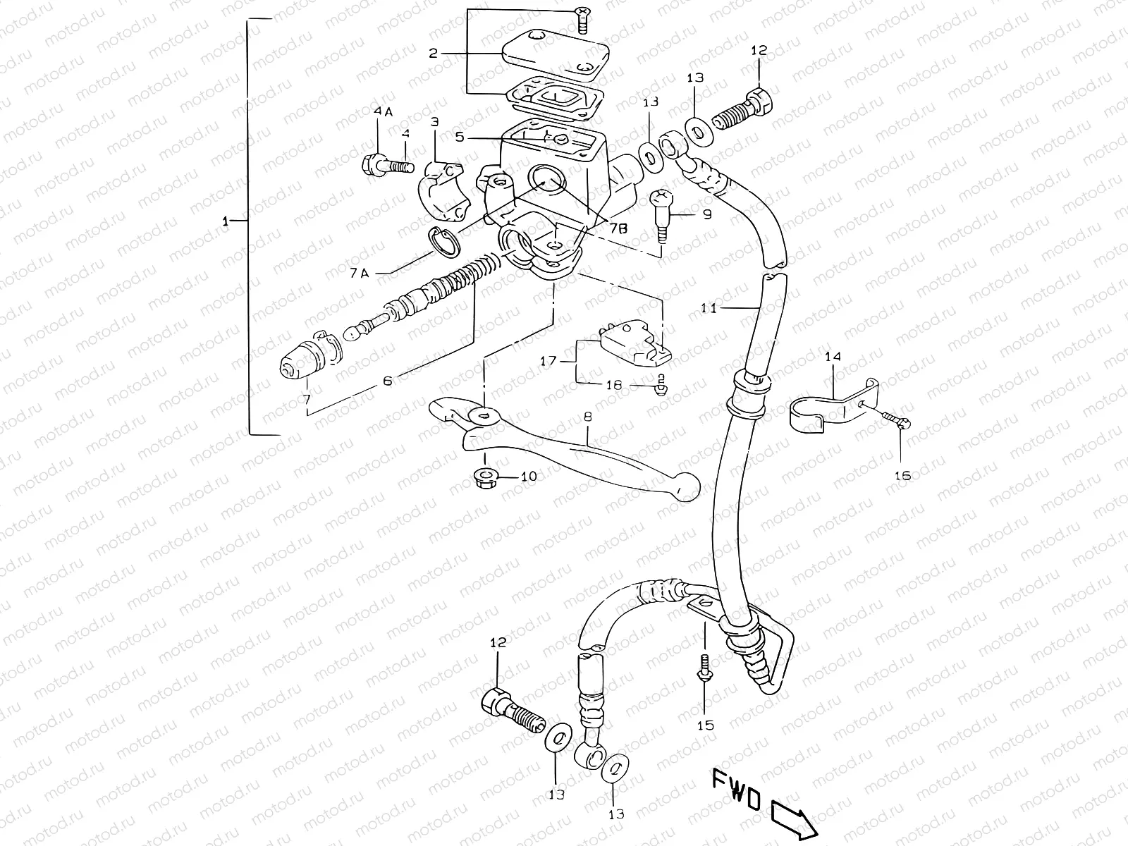 40 - FRONT MASTER CYLINDER