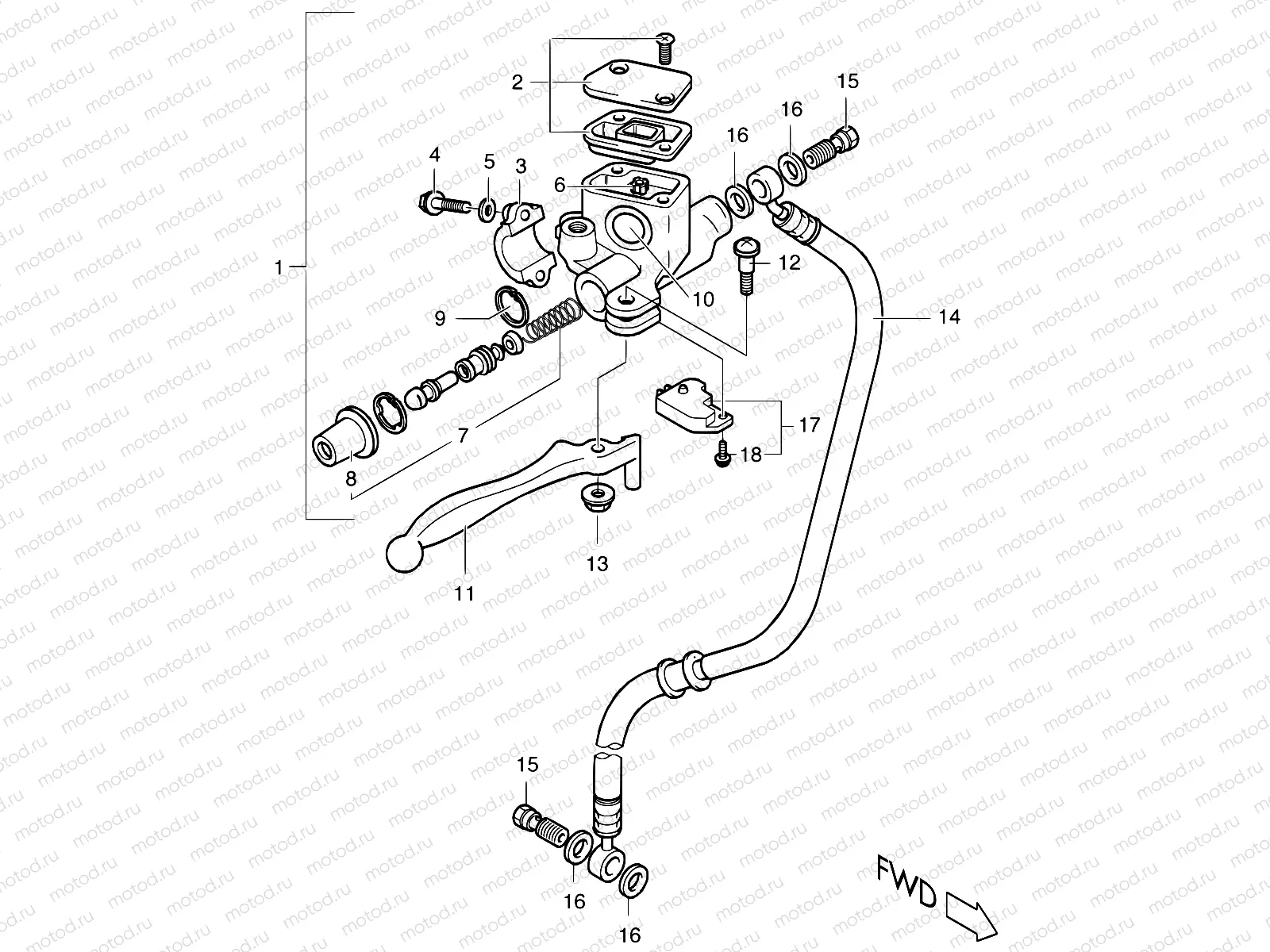 40 - FRONT MASTER CYLINDER